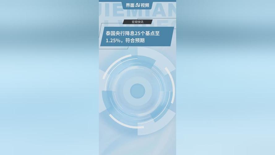 泰国央行上半年或降息25个基点以支撑经济
