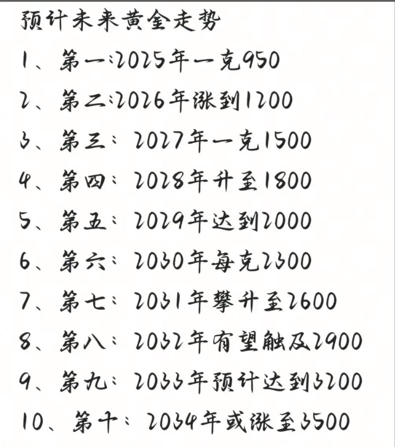 预计明天黄金走势预测（黄金金价明天预测）