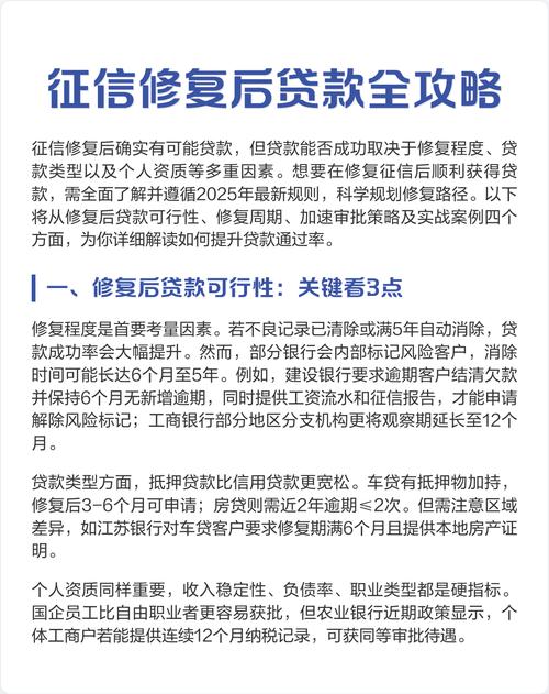 征信修复流程方法（征信修复攻略）