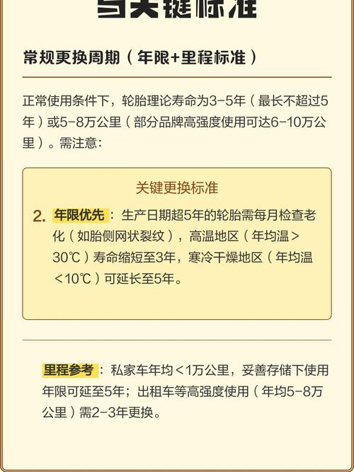 轮胎更换周期或条件（轮胎的更换周期一般如何规定）