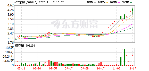 *ST宝鹰录得16天14板